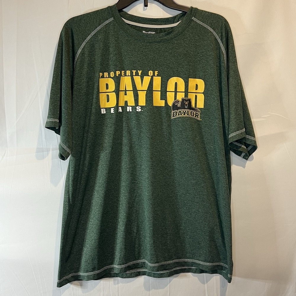 Baylor Bears NCAA Womens Shirt Size X-Large Sic 'Em Bears Green Athletic ProEdge